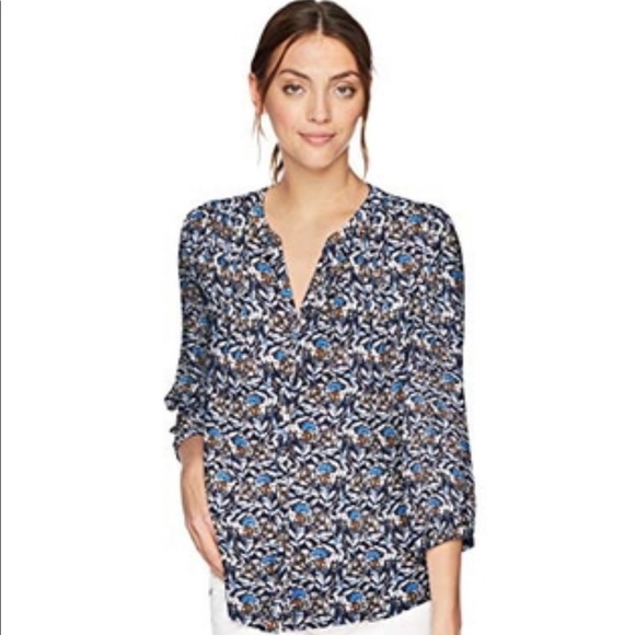 NYDJ Tops - NWT NYDJ Pintuck Blouse 3/4 Length Sleeves